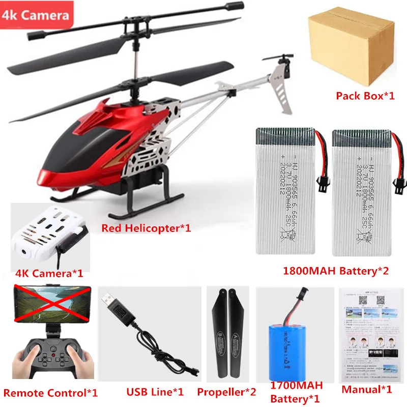 rc helicopter big size 50CM 4K HD Camera WIFI FPV RC Helicopter For Kids 3.5CH Alloy Height Setting Remote Control Helicopter Aircraft Adult Boy Toy cute RC Helicopters RC Helicopters
