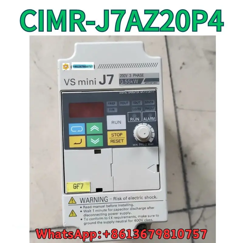 

Used Frequency converter CIMR-J7AZ20P4 0.55KW test OK Fast Shipping