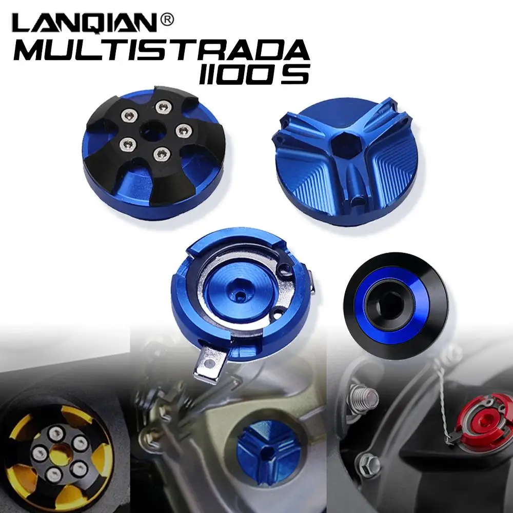 

Motorcycle Engine Aluminum Oil Filter Cover Cap Frame Hole Cap Cover For DUCATI MULTISTRADA 1100/1100S 2007 2008 2009