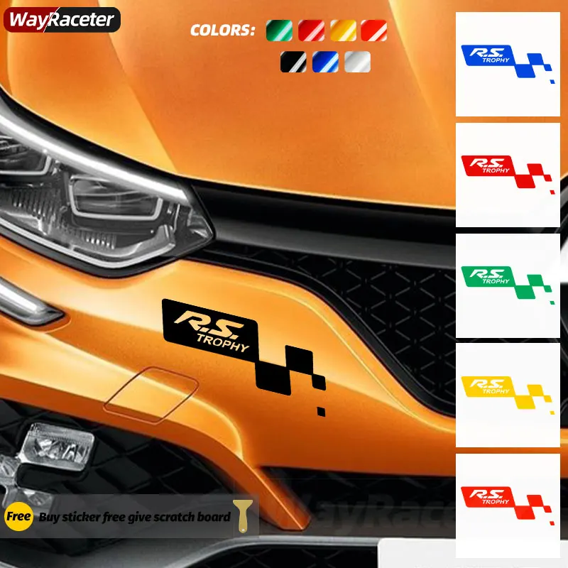 Auto Paraurti Anteriore Lama Adesivo Racing Rs Trofeo Grafica Corpo Decalcomania In Vinile Per Renault Sport Megane Clio Cup Sandero Accessori