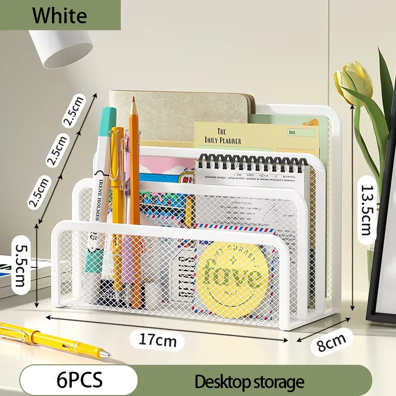 6pcs White