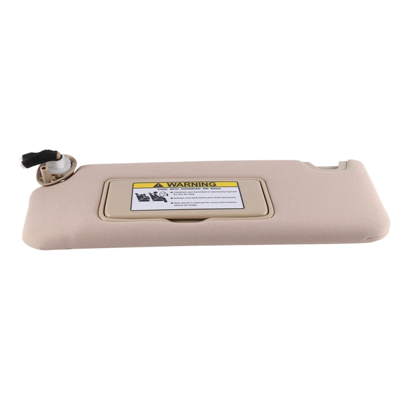 83280-TA5-A51ZA Beige Left Side Car Sunvisor Shade With Light Makeup Mirror For Honda Accord 2008-2013