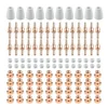 Hot  85pcs Tips LG-40 PT-31 Air Plasma Cutting Cutter Consumables CUT-40 CUT-50D CT-312 40A Swirling Rings Electrode Shield Cups 2
