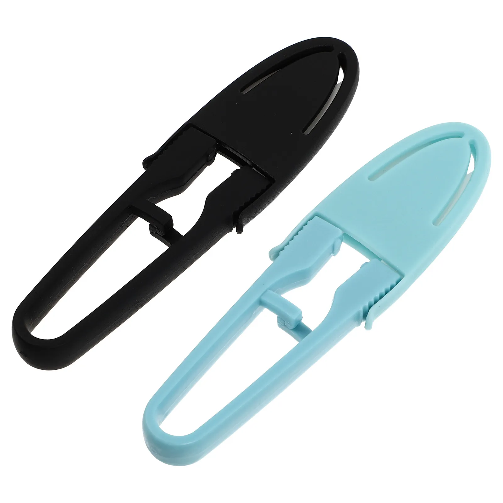 2Pcs 작은 자수 가위 세라믹 코팅 블레이드 소프트 그립 플라스틱 손잡이 바느질 실 절단 종이 공예 DIY에 이상적