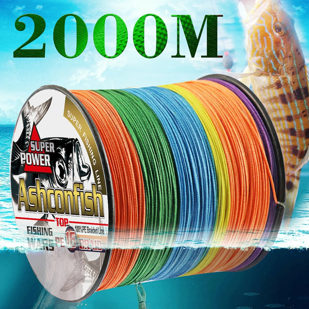 hollowcore braided fishing line 2000M resistant for sea Ocean Boat