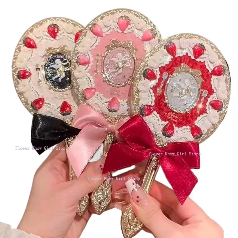 Makeup Mirror Flower Knows Strawberry Cupid Hand Mirror Vintage