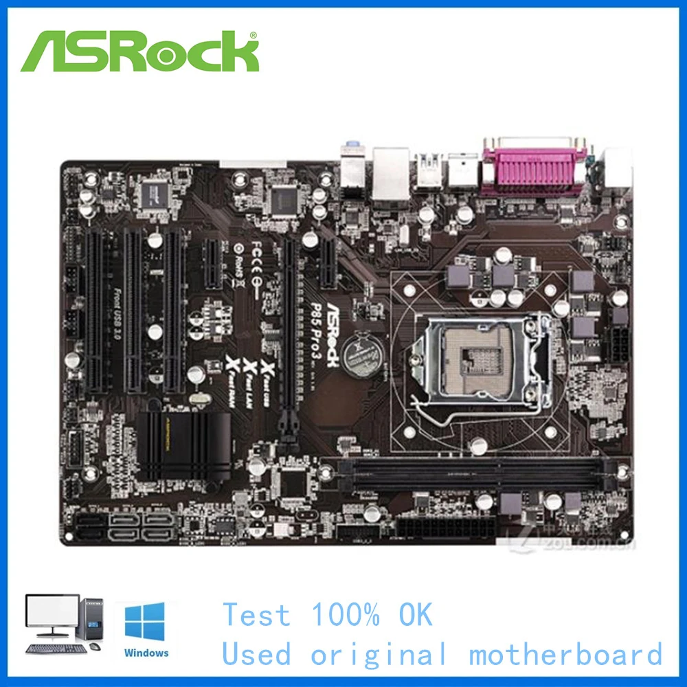 

For ASRock P85 Pro3 Computer USB3.0 SATAIII Motherboard LGA 1150 DDR3 B85 B85M Desktop Mainboard Use