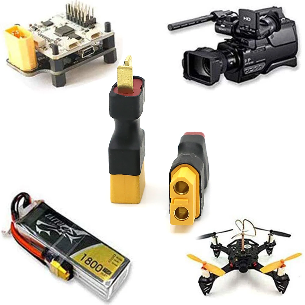 Adapter XT60 to XT90  EC3 EC5 TRX T Deans XT30U Female Male Connectors 4.0mm Banana Plug RC Lipo Battery Control Parts DIY 3