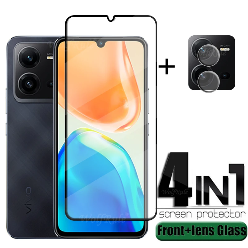 KEYSION Tempered Glass Full Cover For VIVO V27 5G V27e HD Screen...