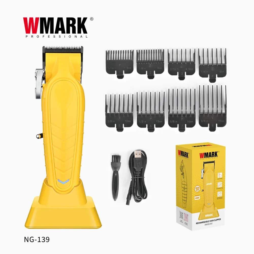 Description Picture 2 of item2024 New Hair Clipper WMARK  NG-139 Oil Head Electric Clippers Hot Selling Charging Base Hair Cutting Machine