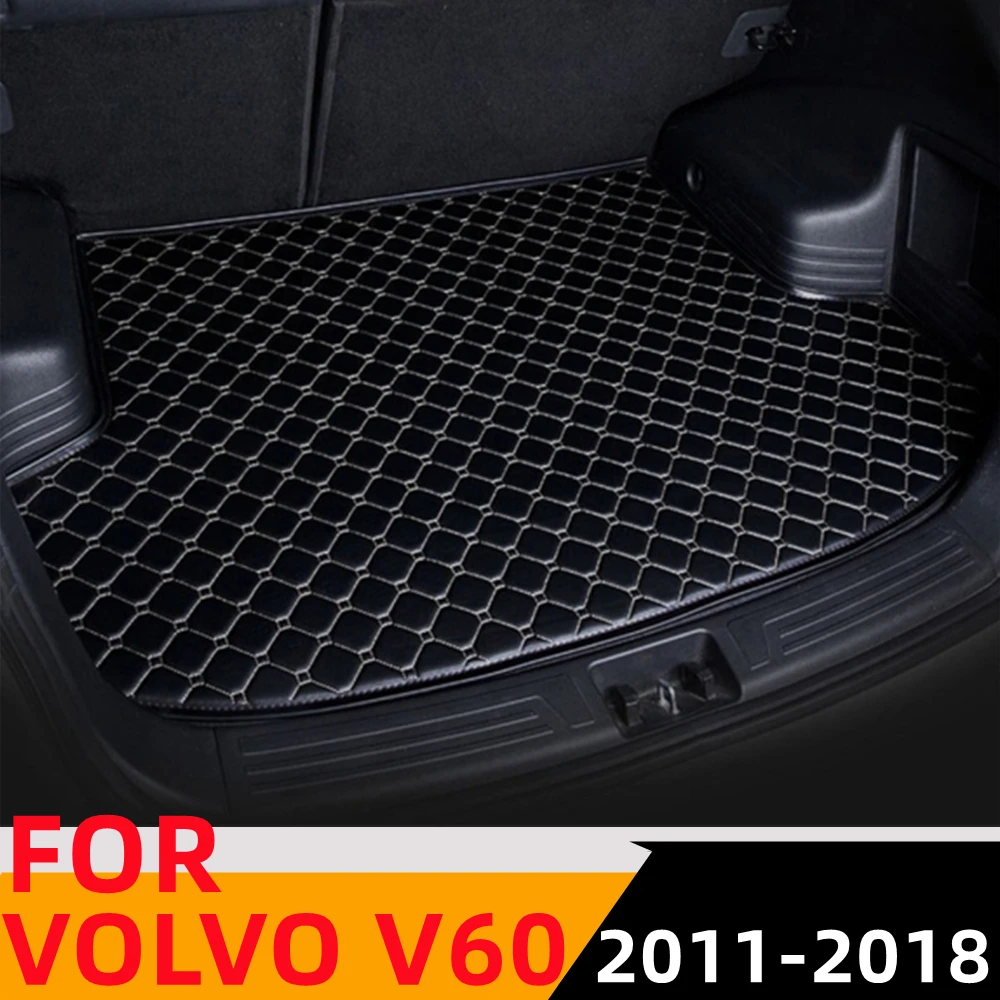 Sinjayer Car Trunk Mat Waterproof AUTO Tail Boot Carpets Flat Side