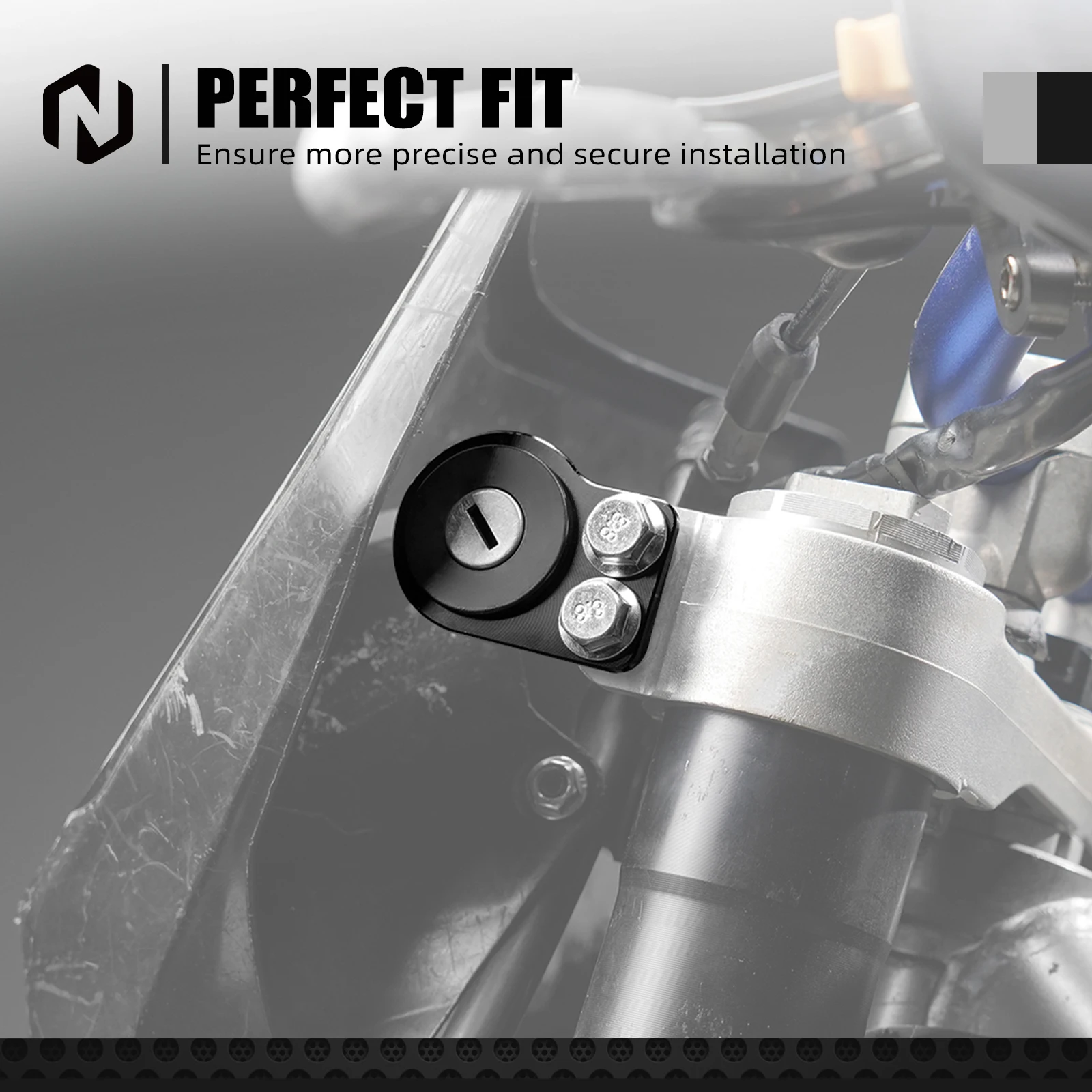 NICECNC Für 2024 Suzuki DRZ400SM DR-Z400 SM DR-Z4SM 2005-2024 Motorrad Zündschlüssel Schalter Entriegelung Halterung Aluminium teil – Detail 7