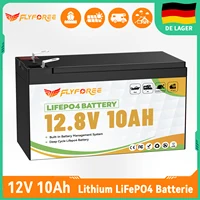 Batterie au Lithium LiFePO4 12V 10AH avec BMS 4000 + Cycles profonds batterie au Lithium Rechargeable pour détecteur de poisson lumière enfants voiture Camping 1