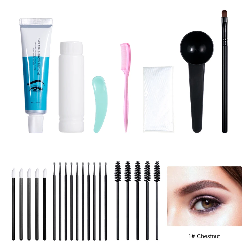 Professional Eyelash and Eyebrow Tint Dye Kit