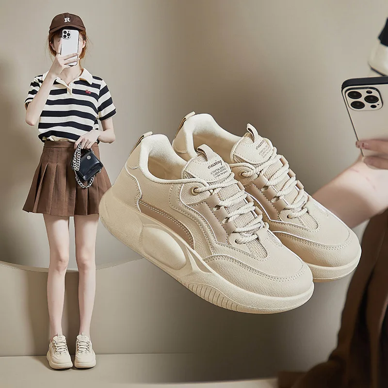 

Женские кроссовки 2023, модная женская обувь на платформе, дизайнерская повседневная обувь на толстой подошве, новая ткань с розами, для отдыха, осень, круглый носок, шнуровка