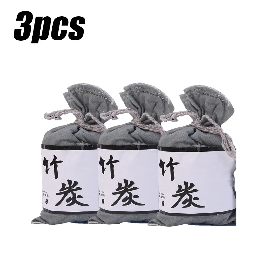 Natural Bamboo Charcoal Air Purifying Bag - Odor Eliminator & Freshener