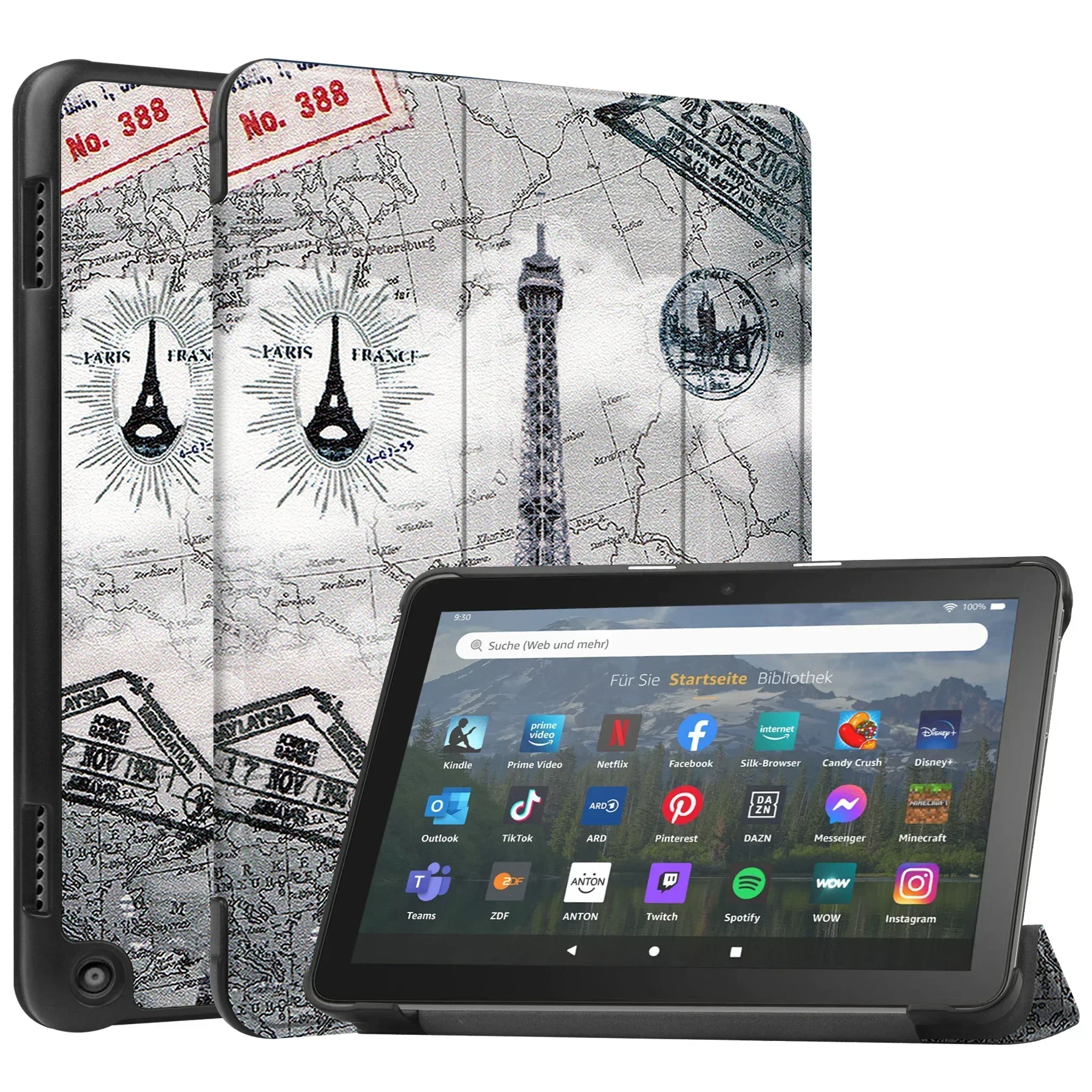 Premium Tablet Cover with Auto Sleep/Wake & Folding Stand