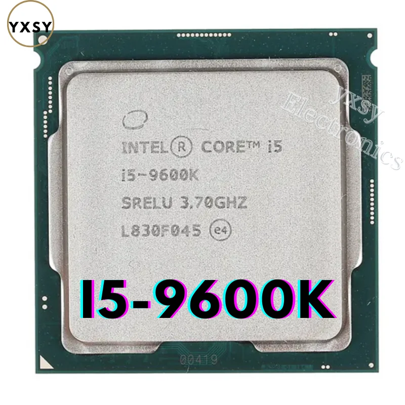 Intel core i5 9600k processor six core six thread lga 1151 socket i5