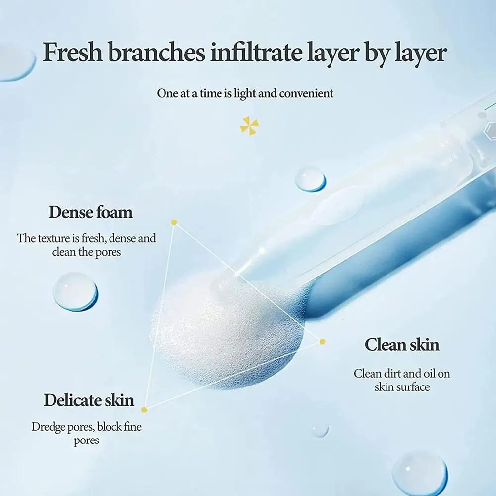 Oligopeptide Small Bubble Cleansing Essence Deep Cleansing Skin Purifying Pore Nourishing Essence Repair Clean Blackheads Acne 4