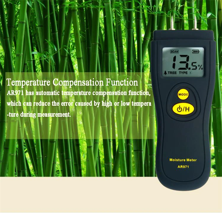 SMART SENSOR AR971 Digital Wood Moisture Meter Timber Moisture Meters Hygrometer