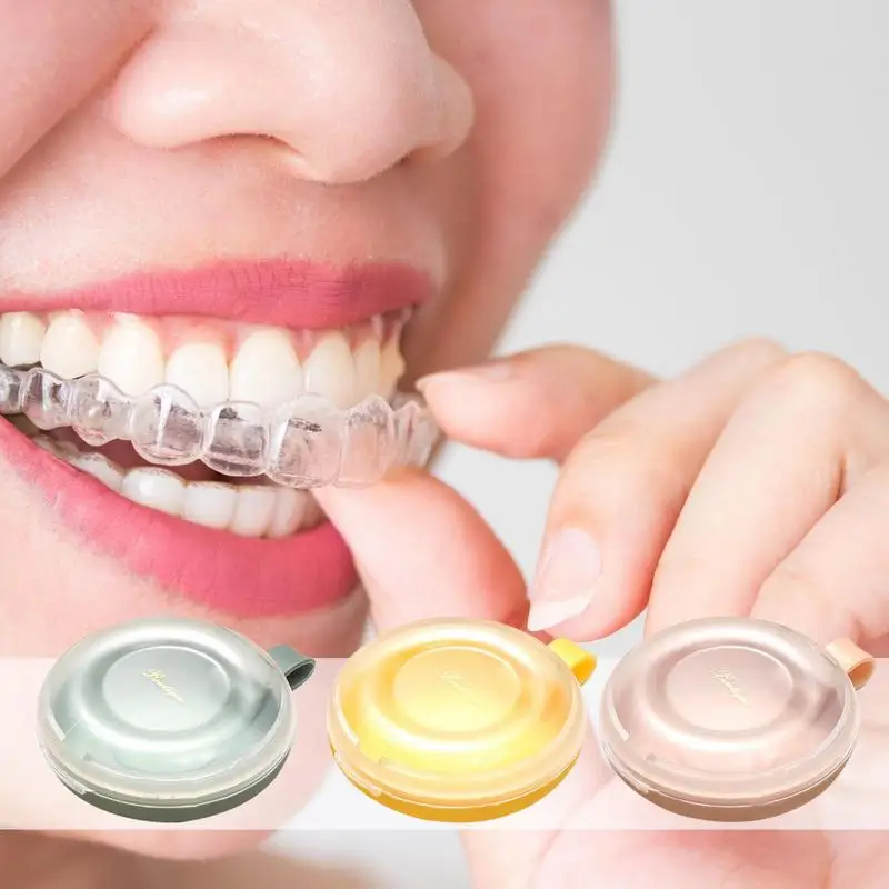 

False Teeth Container Retainer Case Denture Container Portable False Teeth Storage Box Denture Storage Container Retainer Holder