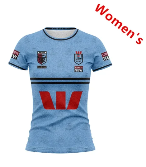 NSW Blues State Of Origin WOMENS HOME RUGBY WOMENS JERSEY size S--3XL Print name and number