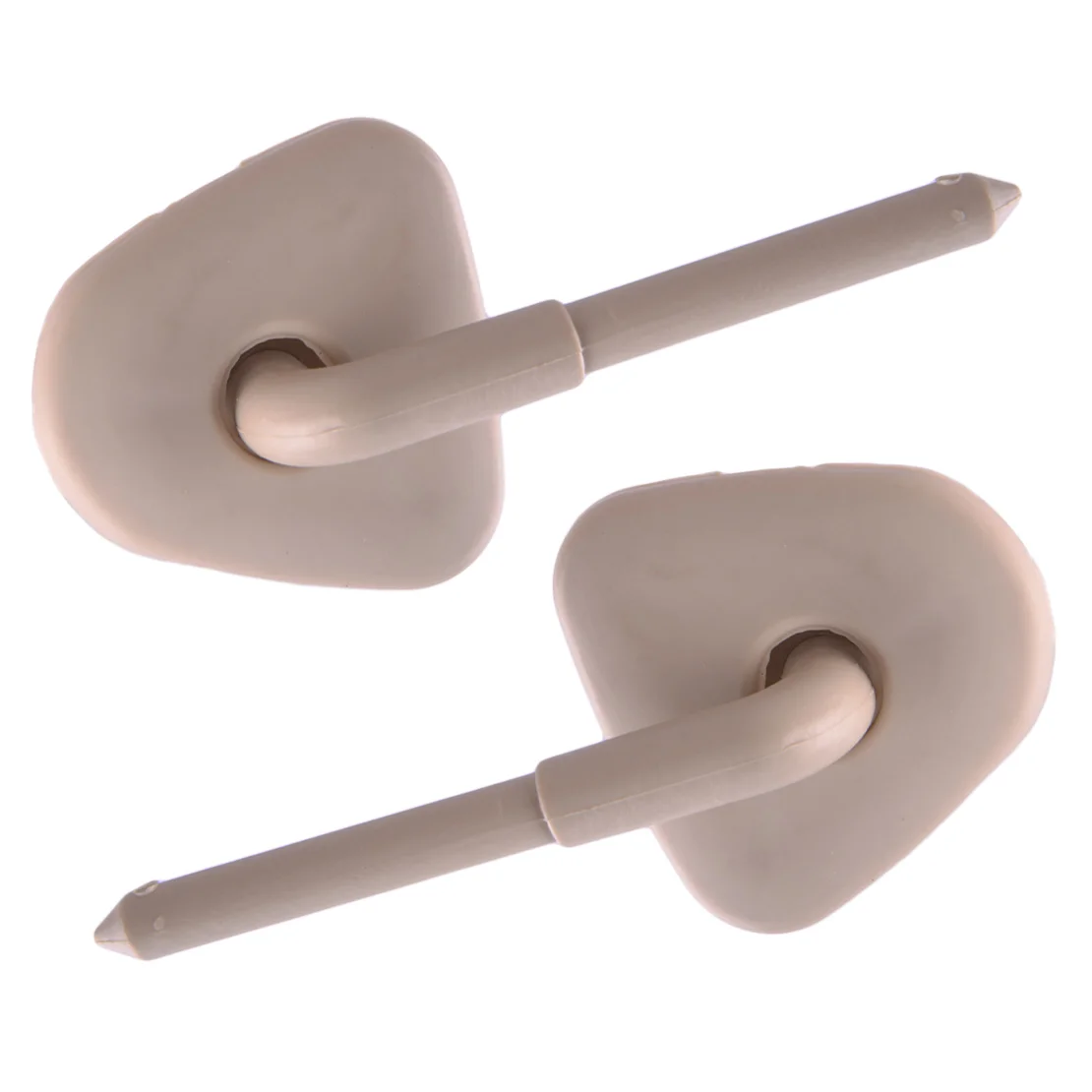 

1 пара бежевых пластиковых автомобильных передних левых и правых солнцезащитных козырьков с фиксированным зажимом для Toyota Corolla BYD F3 F3R