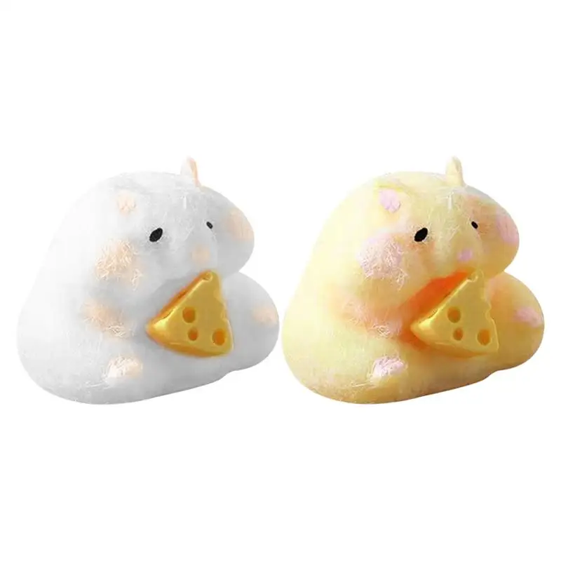 Ta ba Squishy NEW Fidget Toy Handmade Mini cute Plush Little Hamster Relax Stress Relief Squishy Toy birthday Party Gift