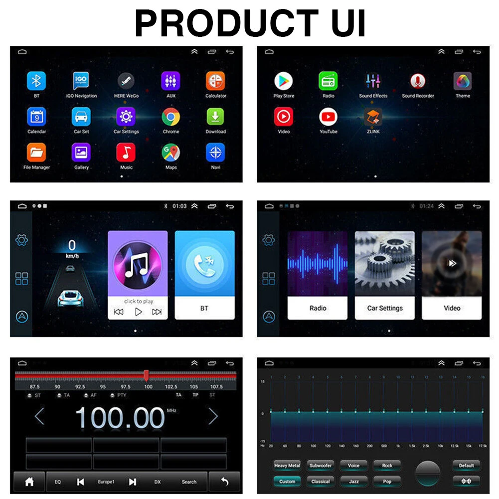 Reproductor de Navegación para Automóvil Carplay para Peugeot 308 2007-2015, Unidad Principal Estéreo, GPS, Android 13, Reproductor Multimedia Inteligente para Automóvil 4
