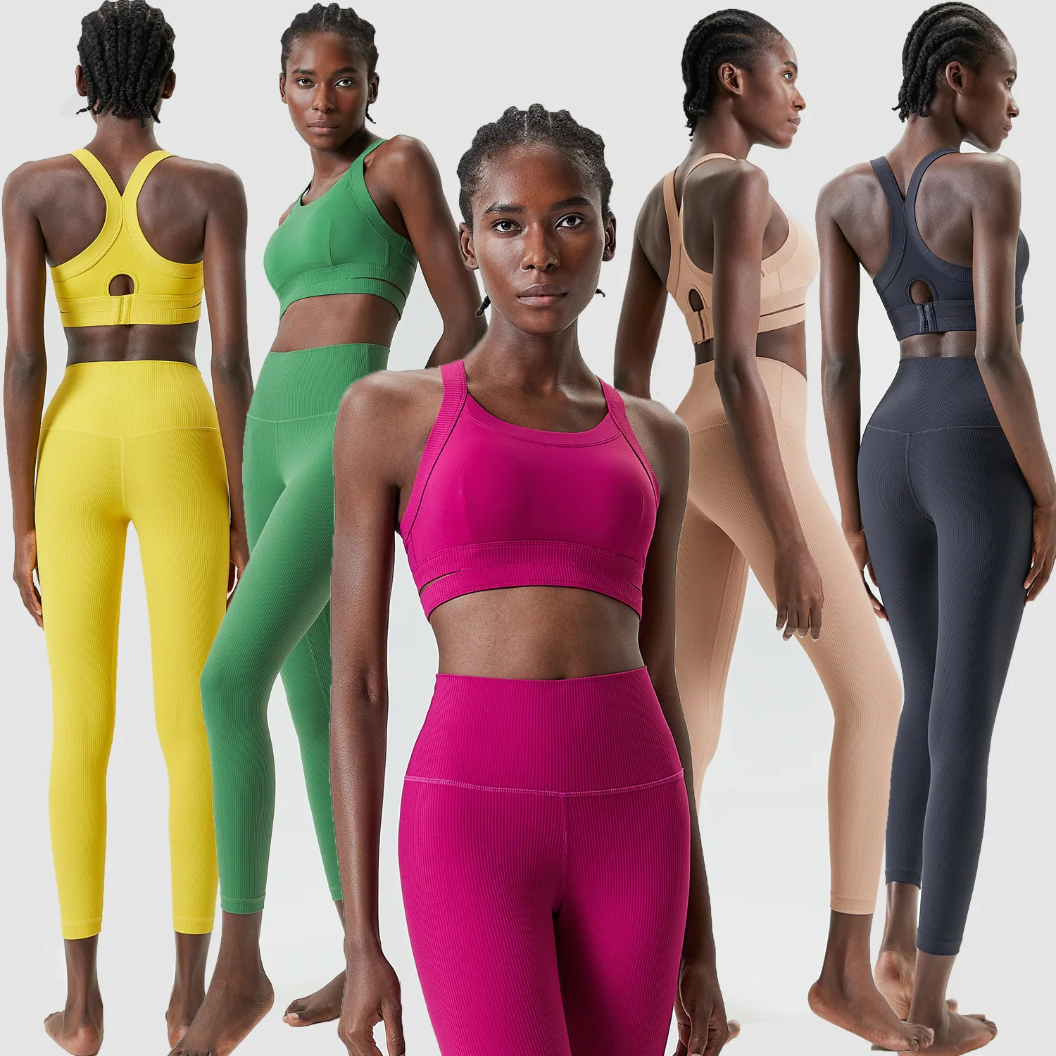2024 Women Sports Bra Adjustable Gym Push Up Bra Back Closure High Impact Workout Sport Top For Yoga Brassiere Sportswear 6