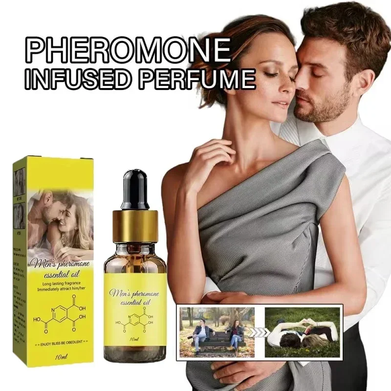 Pheromone Perfume Oil 10ml For Men Women Long-lasting Natural Refreshing Body Perfume Fragrance Pheromone Essential Oil