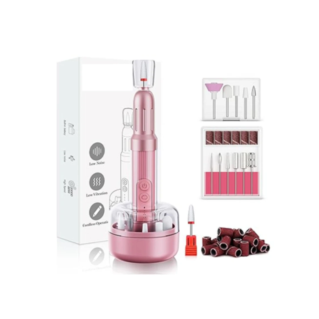 

Cordless Nail Drill Professional Nail File Drill Kit Electric Files for Gel Nails Manicure Pedicure