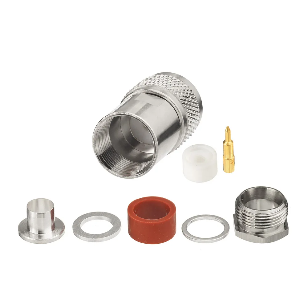 Male Solder RF Coaxial Connector for RG214 Cable