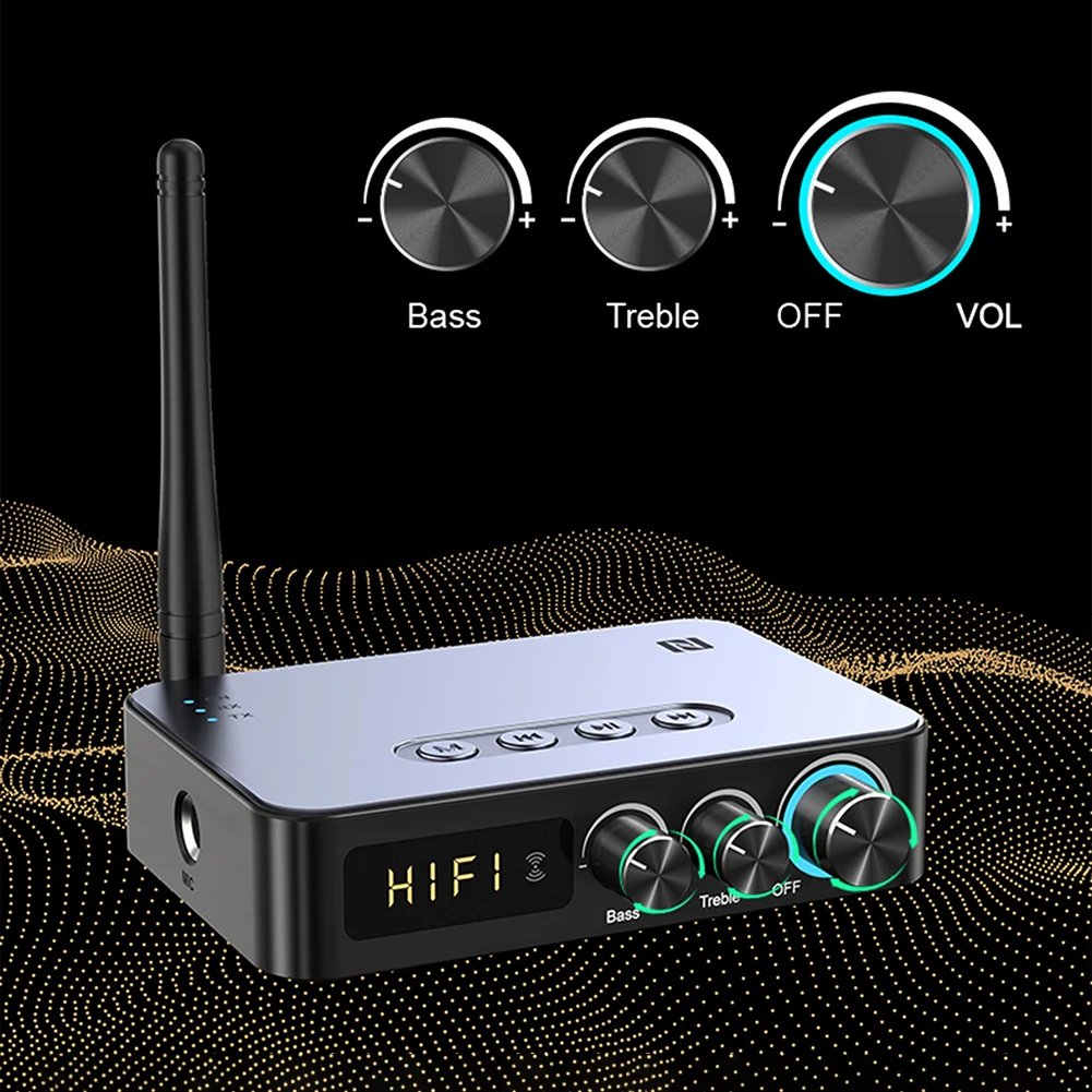 M9/M9Pro 오디오 송신기 리시버, 블루투스 5.1, 무선 음악 어댑터, U 디스크/TF 카드, FM 라디오 플레이어, DSP 컨버터, 1200mAh
