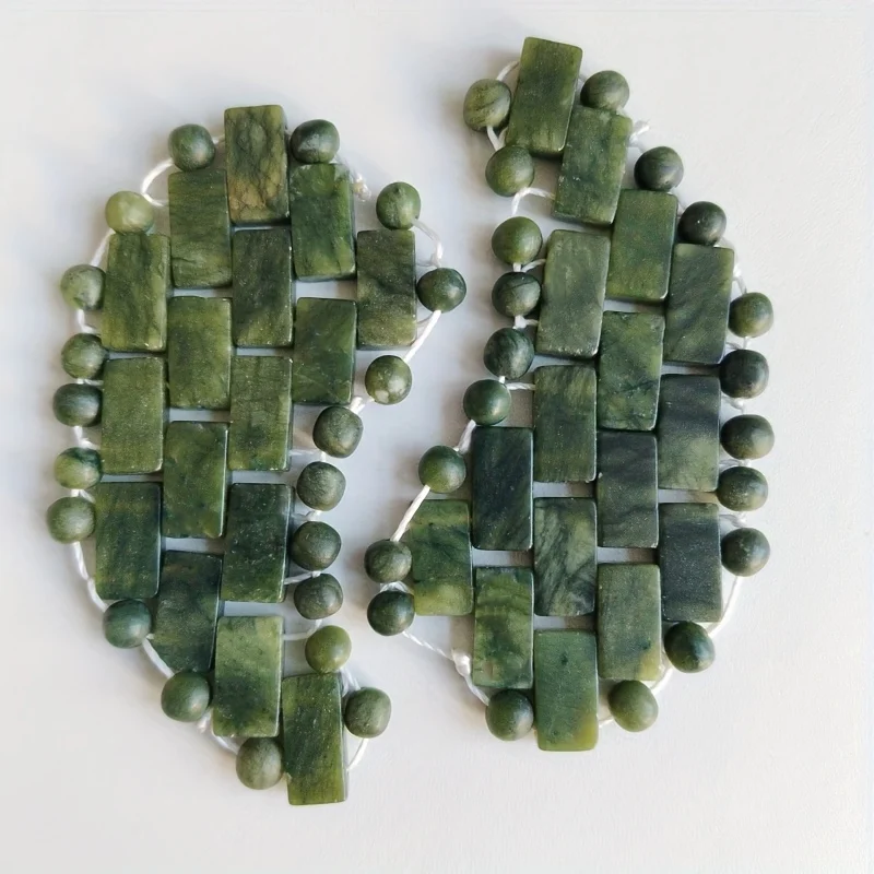 1Pair Natural Jade Moon-Shaped Eye Pads Face Beauty Skincare Cold Therapy Spa Relax Massager Tools Beauty Skin Care Tool