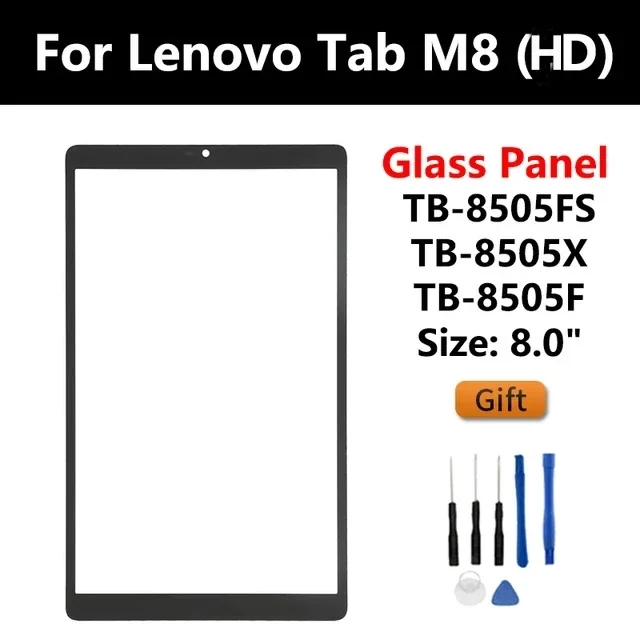 Lenovo M8 HD,8505x,8505f,8505fs,第2世代用の交換用タッチスクリーン