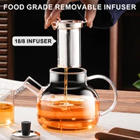 1800ML Home And Kitchen Transparent Glass Water Jug Camping Water Bottle Cold Coffee Pot Coffeeware Teaware Drink ItemsKettle 4