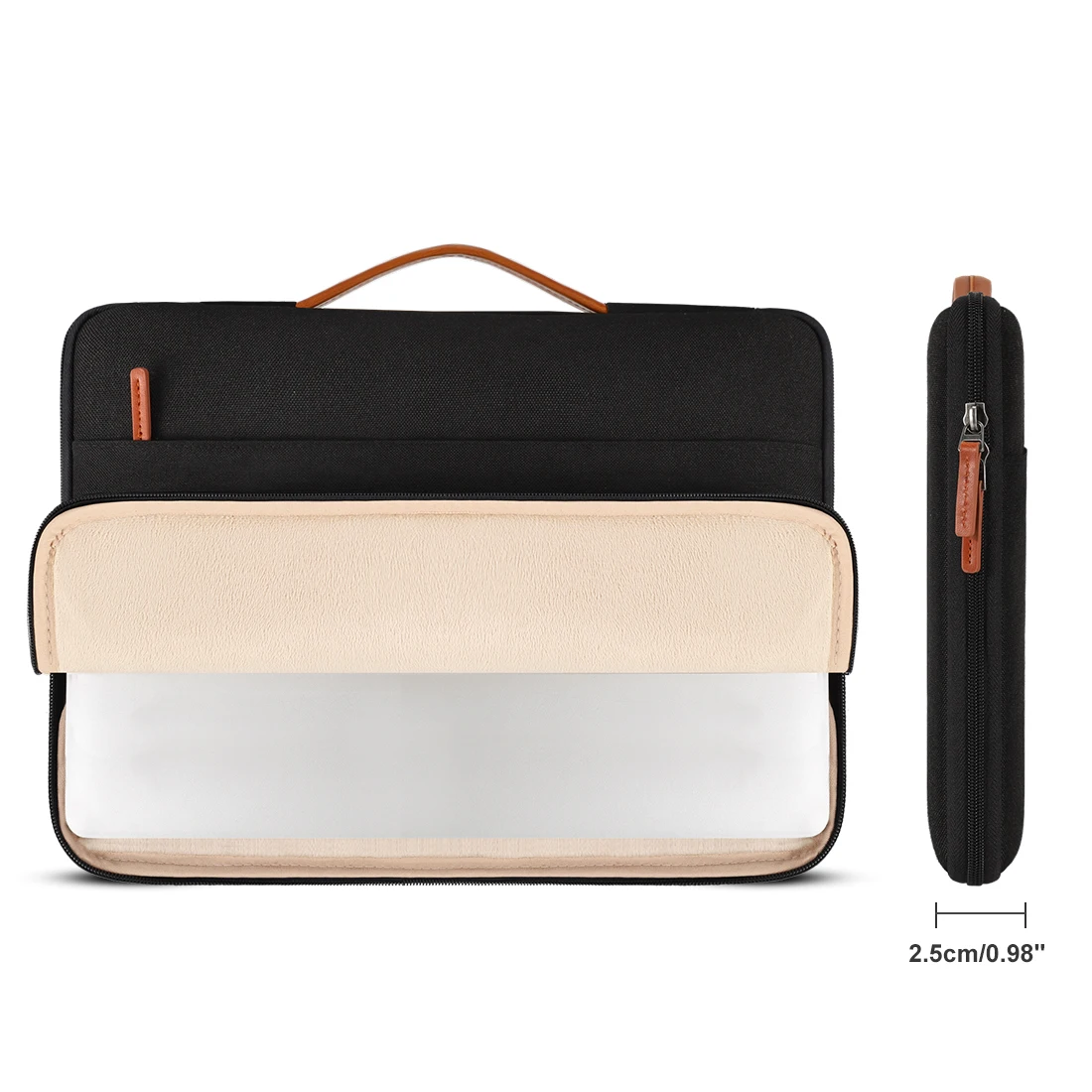 Domiso-water-resistant Laptop Sleeve Case Pasta Portátil Protetor de Transporte com Alça 10 1113 14 156 17 - Imagem 5