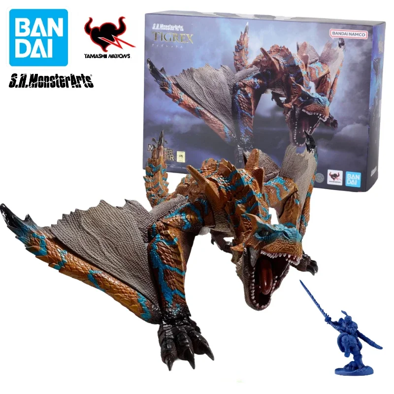 

Женская Оригинальная фигурка Bandai S.H.Monsterarts SHM Tigrex Monster Hunter аниме экшн-фигурка игрушка подарок Коллекционная модель хобби