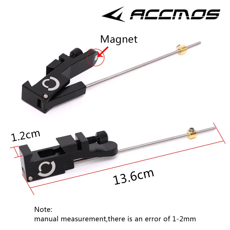 1pc Archery Clicker Magnetic Mounted on Bow Sight Adjustable Metal Ringing Resounding Recurve Bow Shooting Hunting accessory 4