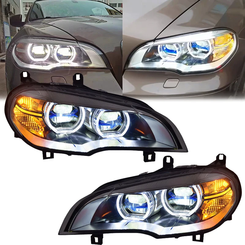 

For BMW X5 E70 Car Led Front Lights Led Headlights 2007 2008 2009 2010 2011 2012 2013 Modified Accessories Plug And Play