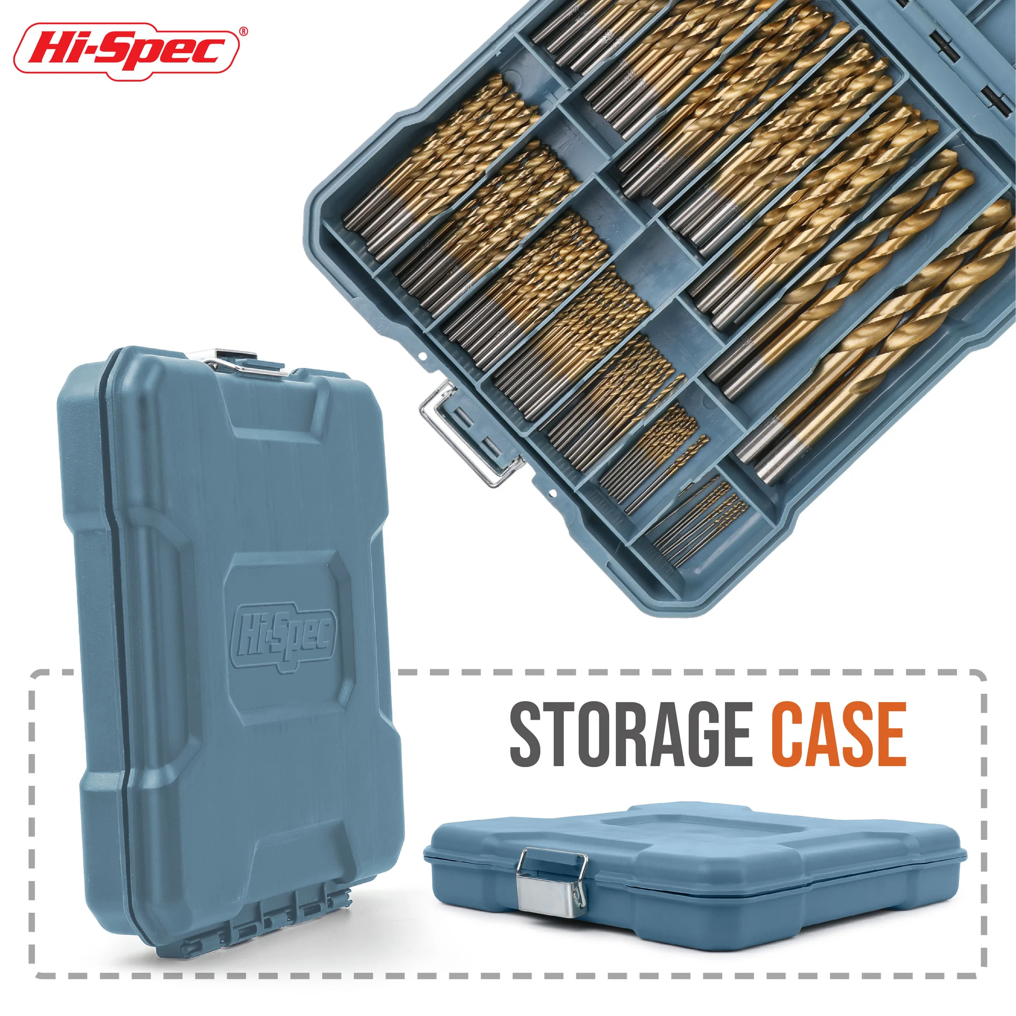 Hi-Spec 1pc Drill Bits Storage Tool Box Tool Accessories Woodworking Screw Bit Organizer Case Nail Cutters Storage Container