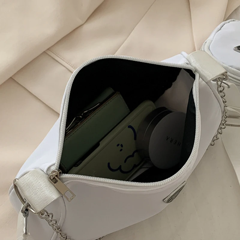 Nylon Crossbody Bag Portable Underarm Students Cross Body