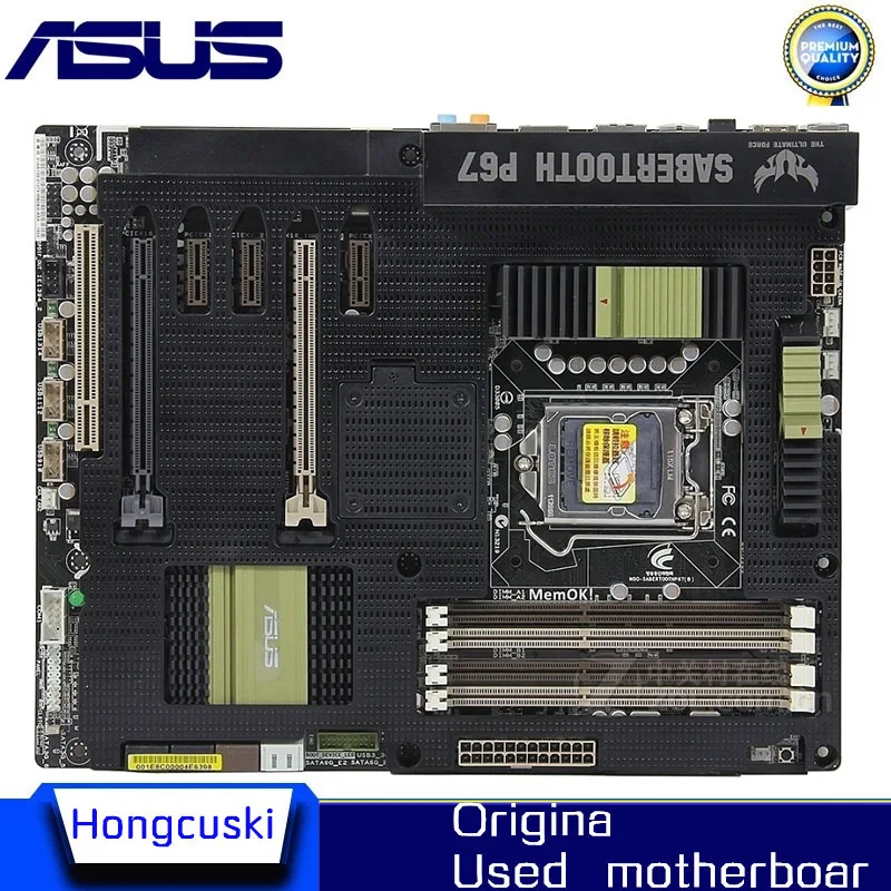 Оригинальная материнская плата TUF P67 LGA1155 для ASUS SaberTooth P67 DDR3 LGA 1155 платы 32 Гб USB2,0 USB3.0 SATA3.0 настольная материнская плата