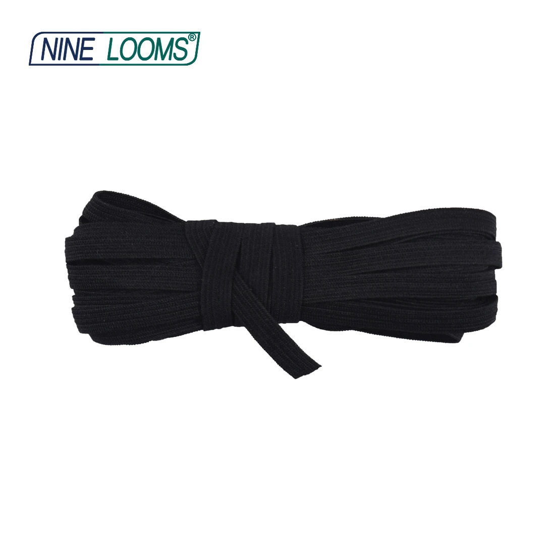 Knitted Skinny Elastic Cord 1/4" 6mm 7mm 5mm Spandex Band String Face Cover Earloop Dress DIY Sewing Trim 2 5 10 Yard NINE LOOMS
