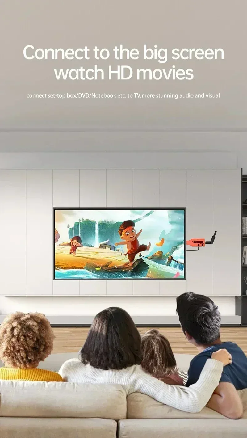 4K 100m 무선 HDMI 비디오 송신기 수신기 무선 디스플레이 어댑터 카메라 STB 노트북 PC에서 TV 모니터로 HDMI 연장기