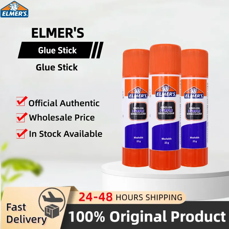 Elmer's Disappearing Purple Glue Stick 22g Washable Non-Toxic All Purpose School Adhesive for Photos Cardstock Paper Crafts Stationery