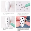 5Pcs Dual-Ended Nail Art Dotting Tools, with 10 Different Sizes for Dotting, Marbleizing & Painting Manicure Kit 5
