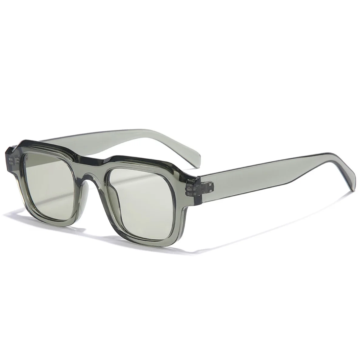 Luxury Transparent Retro Designer Sunglasses - Trending Blue Green UV400 Shades