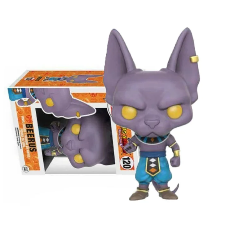 thumbnail image 4 of Figura de acción Funko Pop Anime Dragon Ball SUPER BEERUS #120, colección de modelos de juguetes para niños, regalos de cumpleaños, 4 of 5